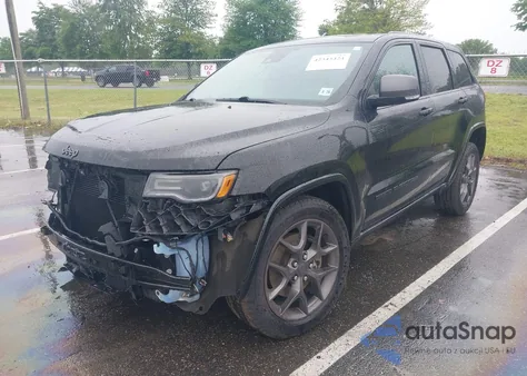 2021 Jeep Grand Cherokee 80Th Anniversary 4X4 z USA, uszkodzony, nr VIN 1C4RJFBGXMC637709